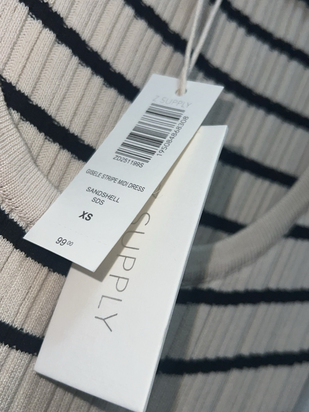 Z Supply Gisele Stripe Midi Dress - Picture 9 of 9